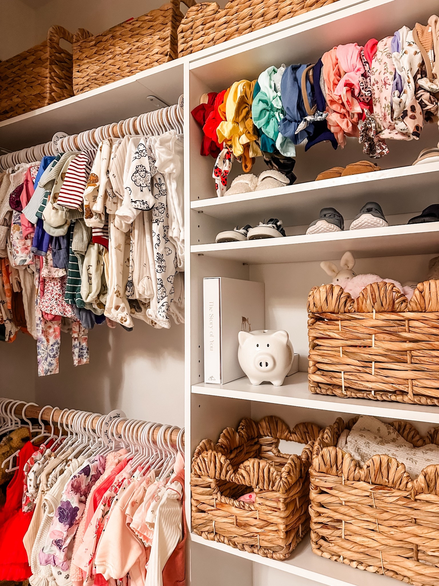 Baby girl’s clothes are all washed and tucked away 🤍 Obsessed with this laundry detergent—it’s clean, smells amazing, and now the whole nursery smells like a sweet little baby. I also linked my favorite nursery closet essentials.

#LTKFindsUnder50 #LTKBaby #LTKHome