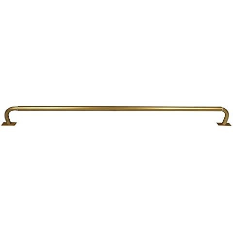 Meriville 1-Inch Diameter Wrap Around Blackout Curtain Rod, 48-Inch to 84-Inch, Gold Finish | Amazon (US)