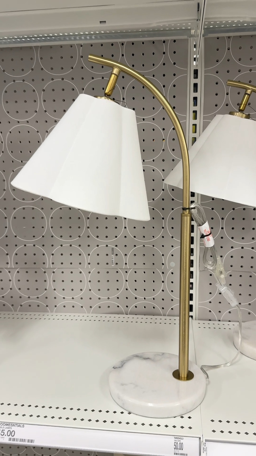 This table lamps are perfect for a desk or night stands and the wave lampshades are so unique.
Gingham lampshade.


#LTKHome