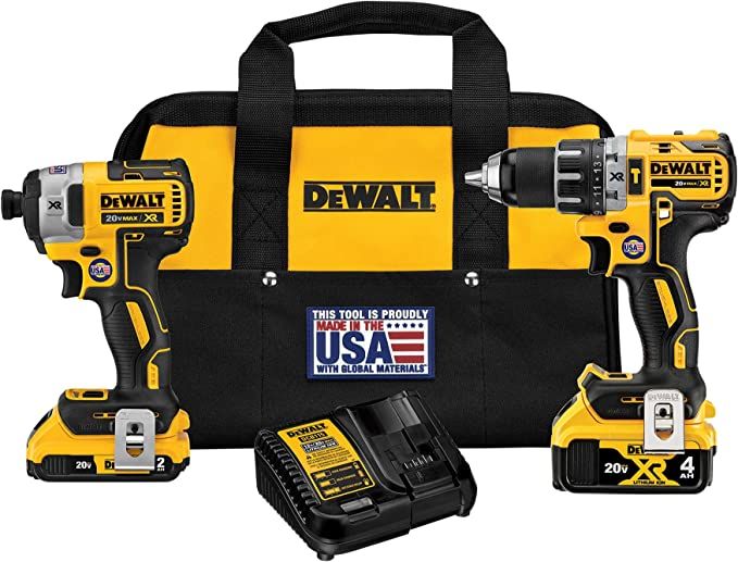 DEWALT 20V MAX* Cordless Drill Combo Kit, 2-Tool (DCK287D1M1) | Amazon (US)