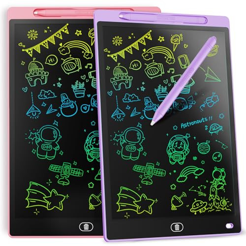 [2 Pack] Genialba LCD Writing Tablet 8.5-Inch Colorful Doodle Board, Toddler Learning Educational... | Amazon (US)