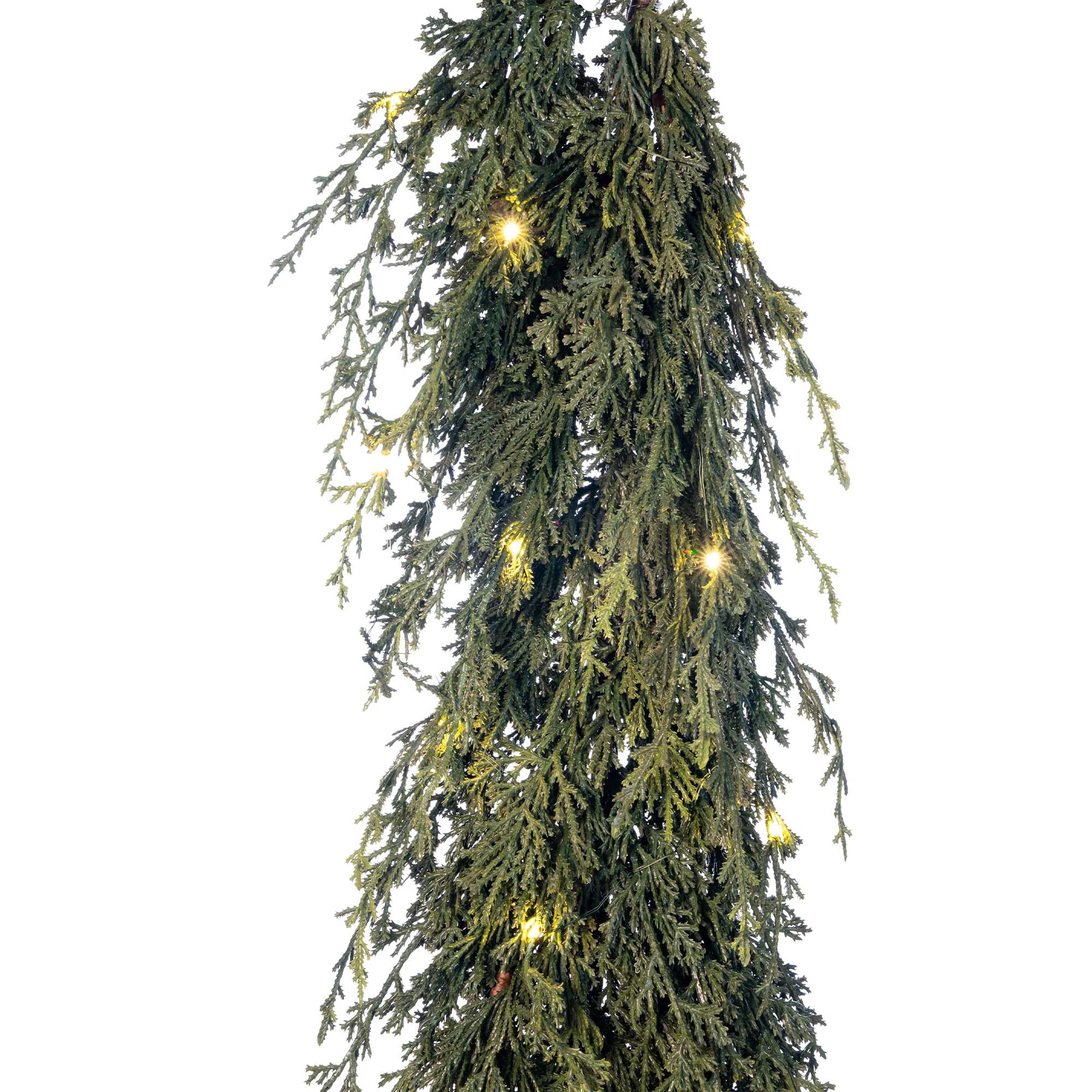 9 ft. Pre-Lit LED Garland - Cedar | Wayfair North America