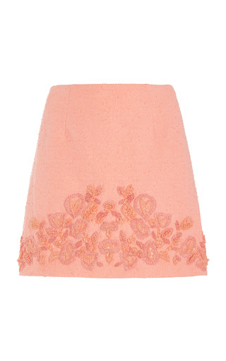 Embroidered Cotton-Blend Mini Skirt | Moda Operandi (Global)