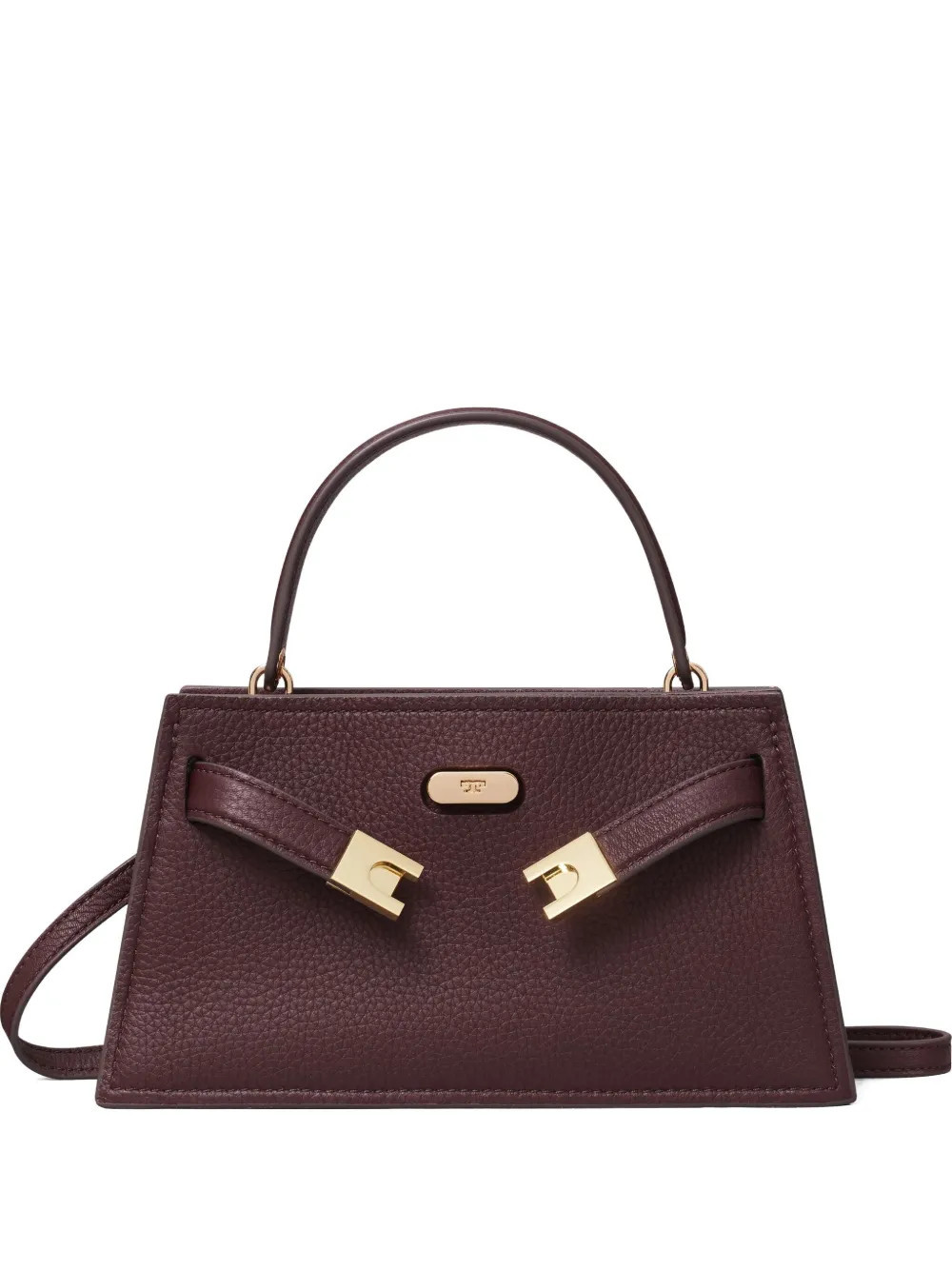 Tory Burch mini Lee Radziwill pebble tote bag - Red | Farfetch Global
