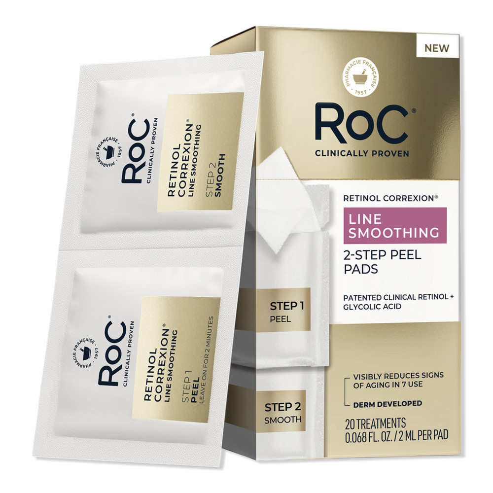 RoC Retinol Correxion Line Smoothing 2-Step Peel Pads | Ulta