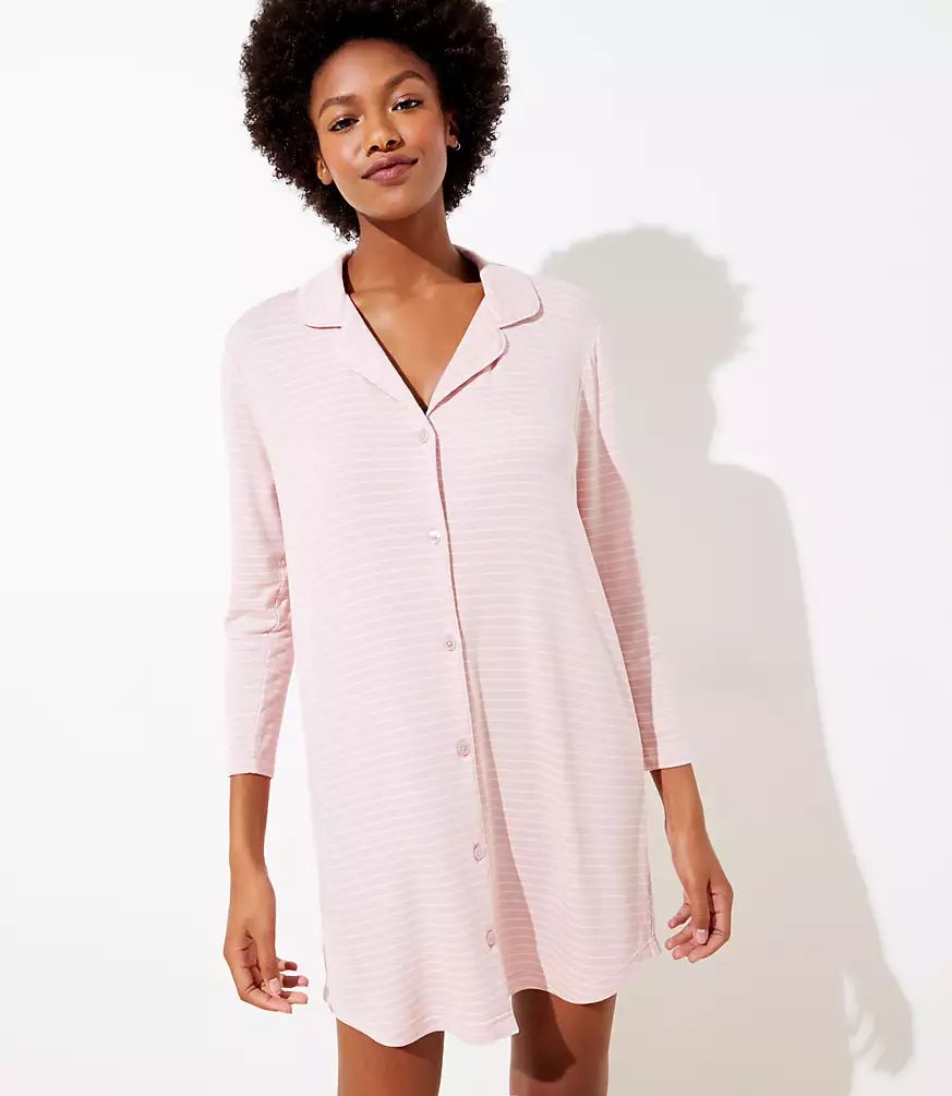 Striped Pajama Dress | LOFT