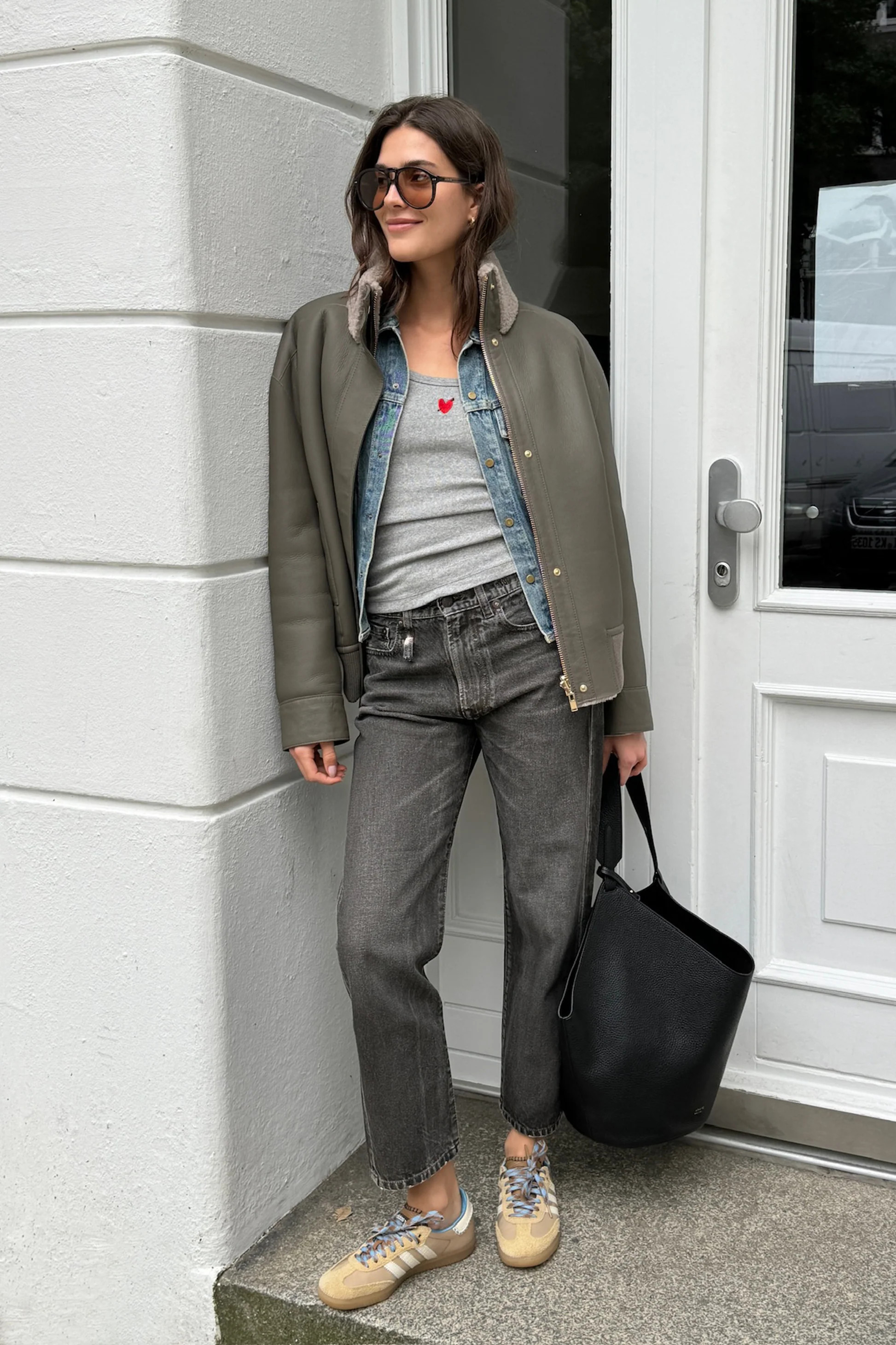 Tank Top 'Heart' in Light Grey | ANITA HASS