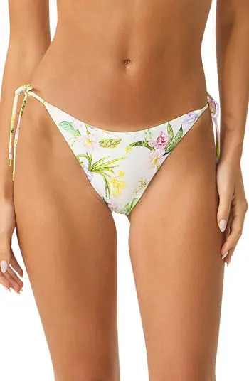 Beaded Embroidered Tie Side Bikini Bottoms | Nordstrom