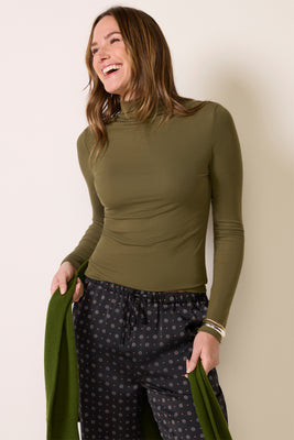 Z SUPPLY Women's Lira Top, Size XS, Olive Green | Evereve