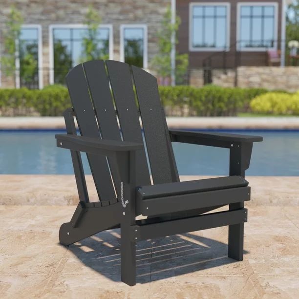 Miniyam Adirondack Chair, Outdoor Patio Weather Resistant Adirondack Chair for Fire Pit, Deck, Ou... | Walmart (US)