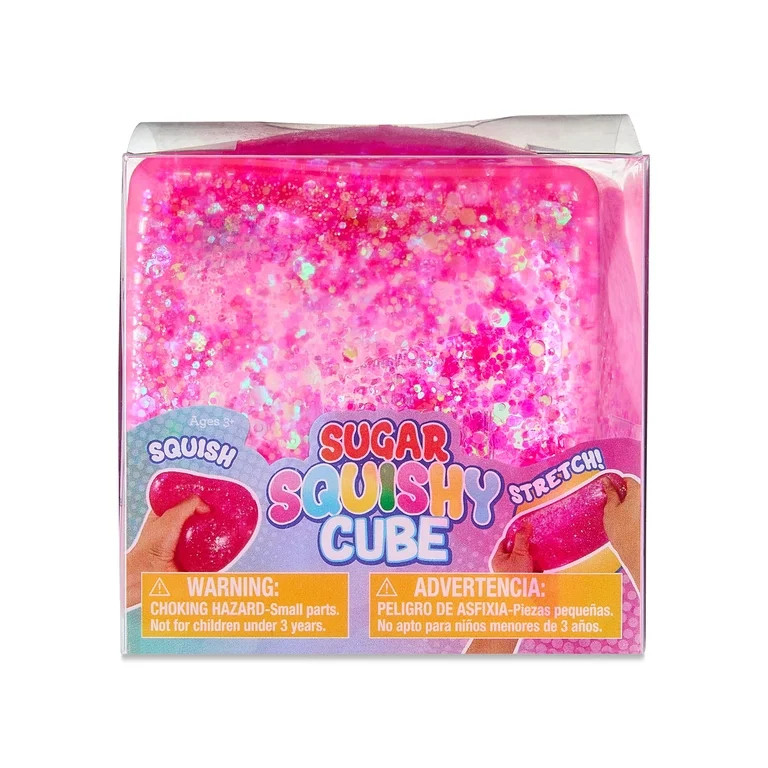Squishy Sugar Cube Toy, Pink, Easter by Way To Celebrate | Walmart (US)