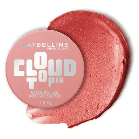 Maybelline Cloudtopia Whipped Blush, Blurred Matte Finish Cheek & Lip Mousse, Dreamy Dawn, 2.03 fl oz | Walmart (US)