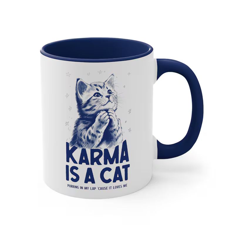 Karma is a Cat Mug Coffee Mug Cup Microwave & Dishwasher Safe Unique Swiftie Merch Eras Tour Coll... | Etsy (US)