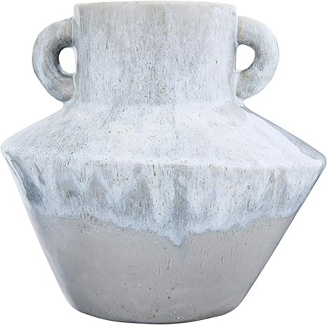 Bloomingville 8.25" H Stoneware Reactive Glaze Finish & Vertical Handles (Each one Will Vary) Vas... | Amazon (US)