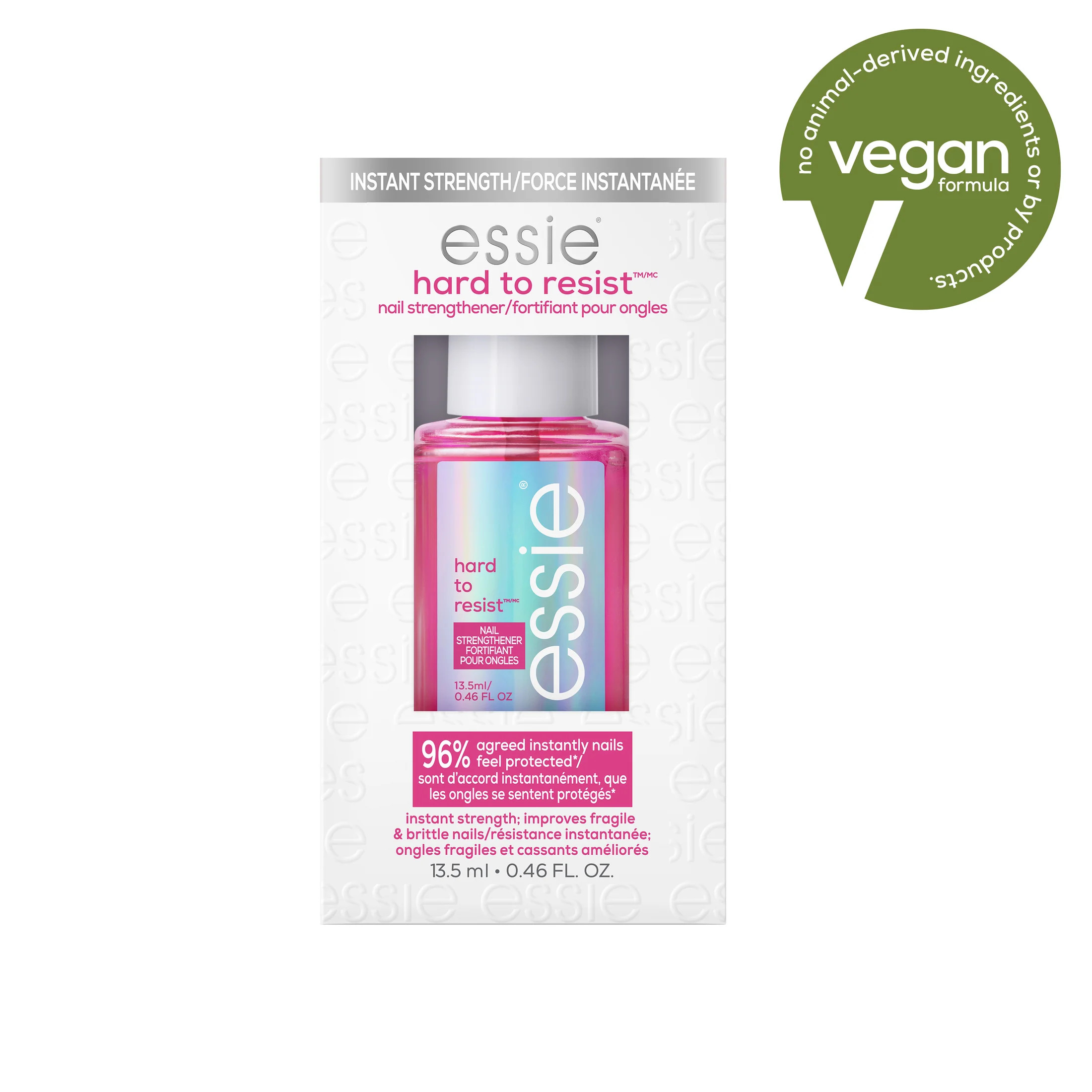 essie Nail Polish, Glow & Shine strengthener treatment, Pink Tint, 0.46 fl oz - Walmart.com | Walmart (US)