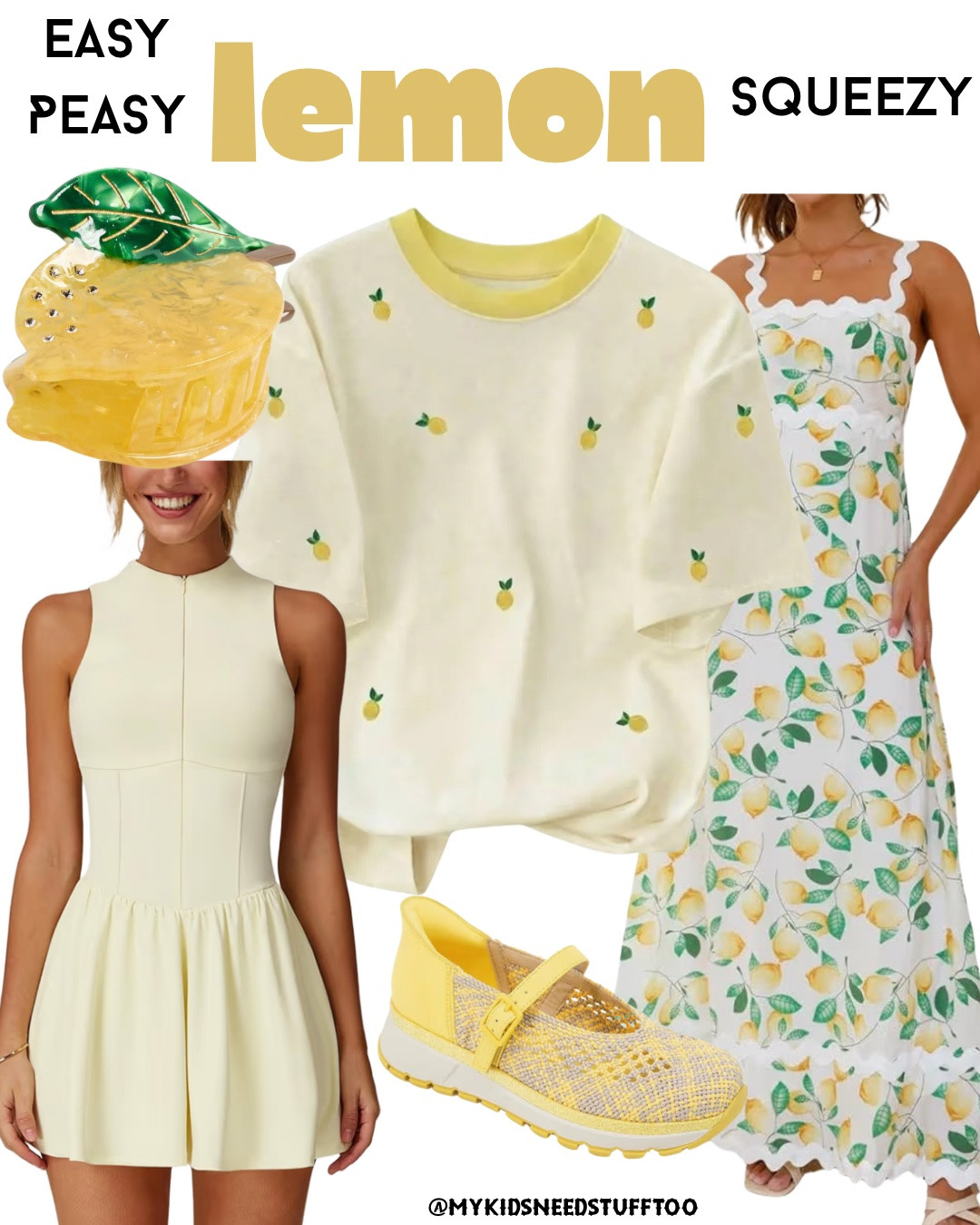 Easy peasy lemon squeezy.  Lemon clothes for women

#LTKootd #LTKgrwm #LTKmomlife