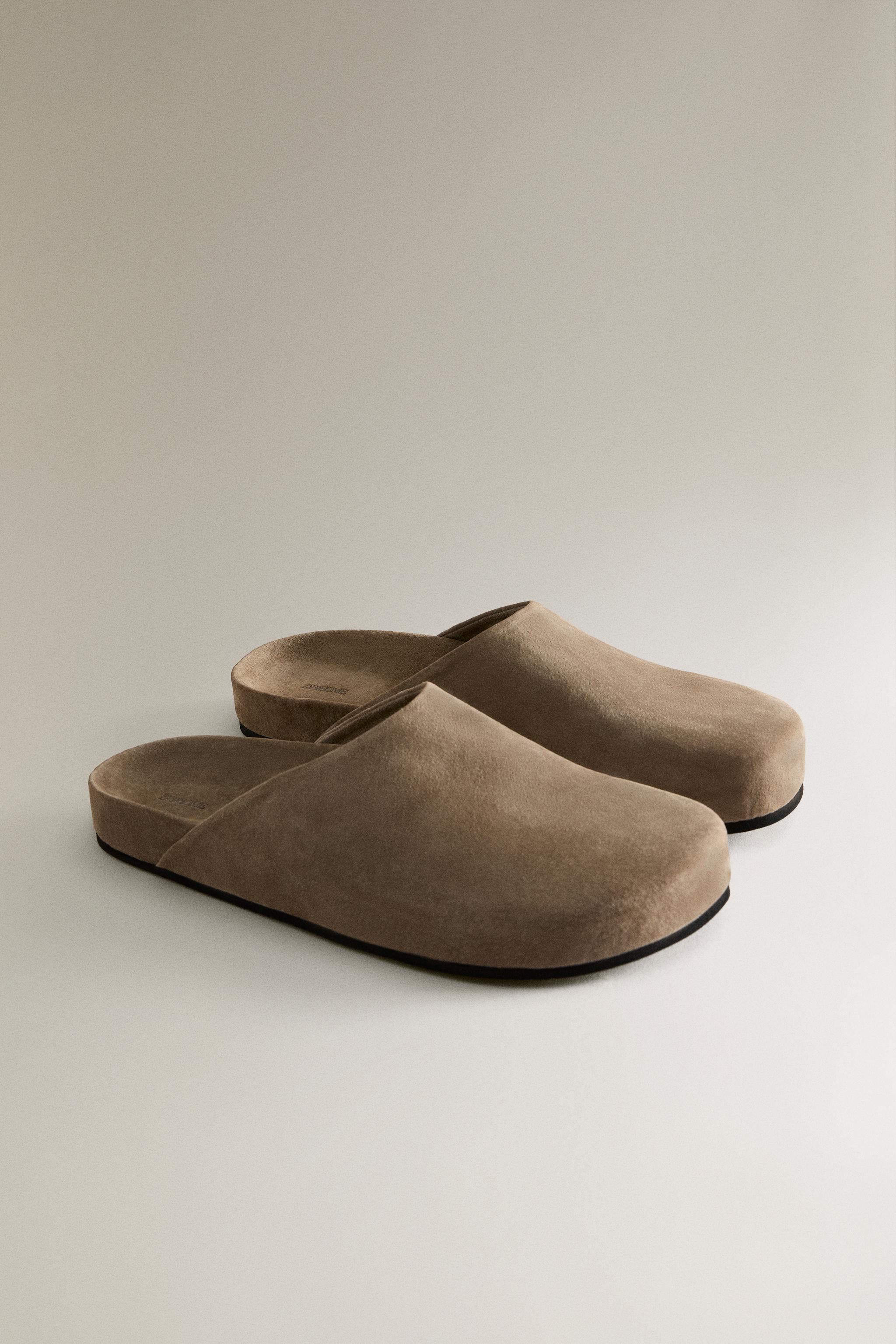 MINIMALIST LEATHER CLOGS | Zara US