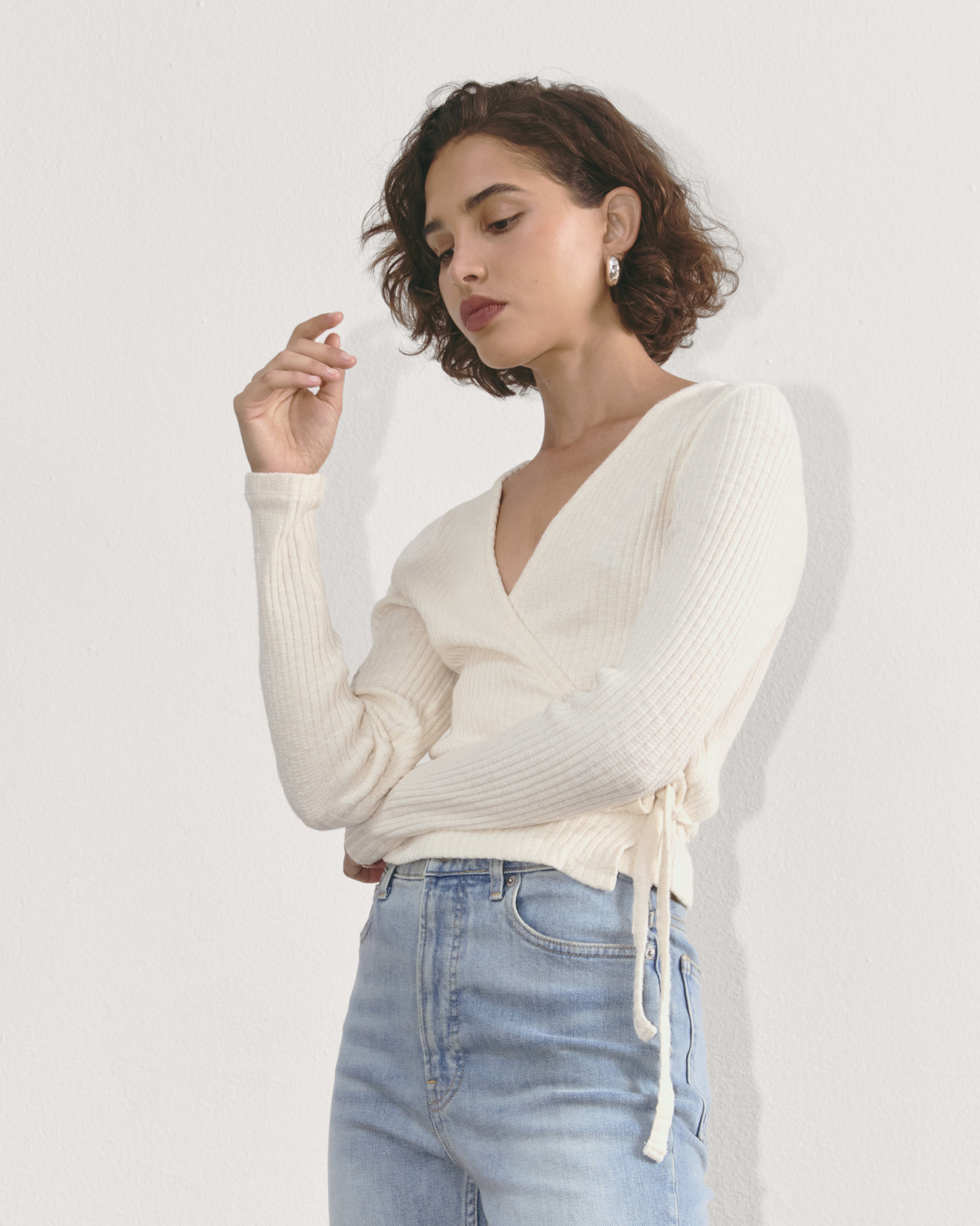 The Cozy-Rib Wrap Top | Everlane
