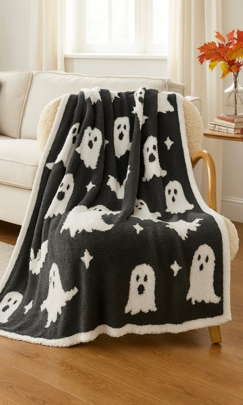 Spooky but make it chic. 🕯️ We love mixing soft neutrals with playful Halloween touches like this ghost blanket — the perfect balance of cozy + festive.

#LTKhome #LTKfinds #FallDecor #ModernHalloween #CozyHome #LTKseasonal


#LTKHome #LTKHalloween #LTKSeasonal