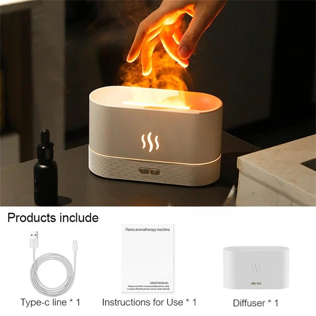 Flame Aroma Diffuser Air Humidifier Ultrasonic Cool Fogger USB Aroma Diffuser Room Fragrance Mist... | AliExpress (US)