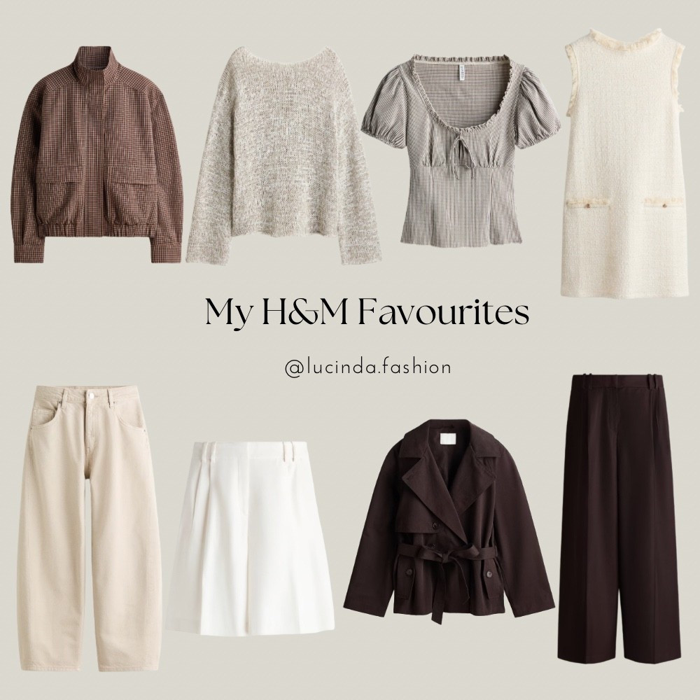 My H&M new in autumn favourites 🤎☀️✨

Girlies I am still in my summer era however I just had to show the new autumn pieces coming in, how gorgeous is this checked jacket, the knitted sweater and the brown trench coat these are unreal and these beige jeans wow 🫶

Jacket Boucle dress cream jeans trench coat autumn fashion

#LTKuk #LTKautumn #LTKeurope