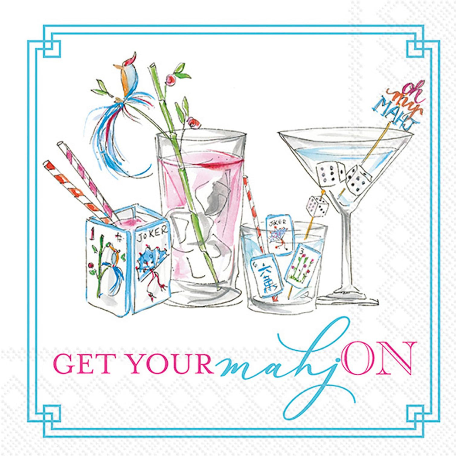 IHR Ideal Home Range Cocktail Napkins Rosanne Beck Disposable 3-Ply Paper Party Napkin Pack, 10" ... | Amazon (US)