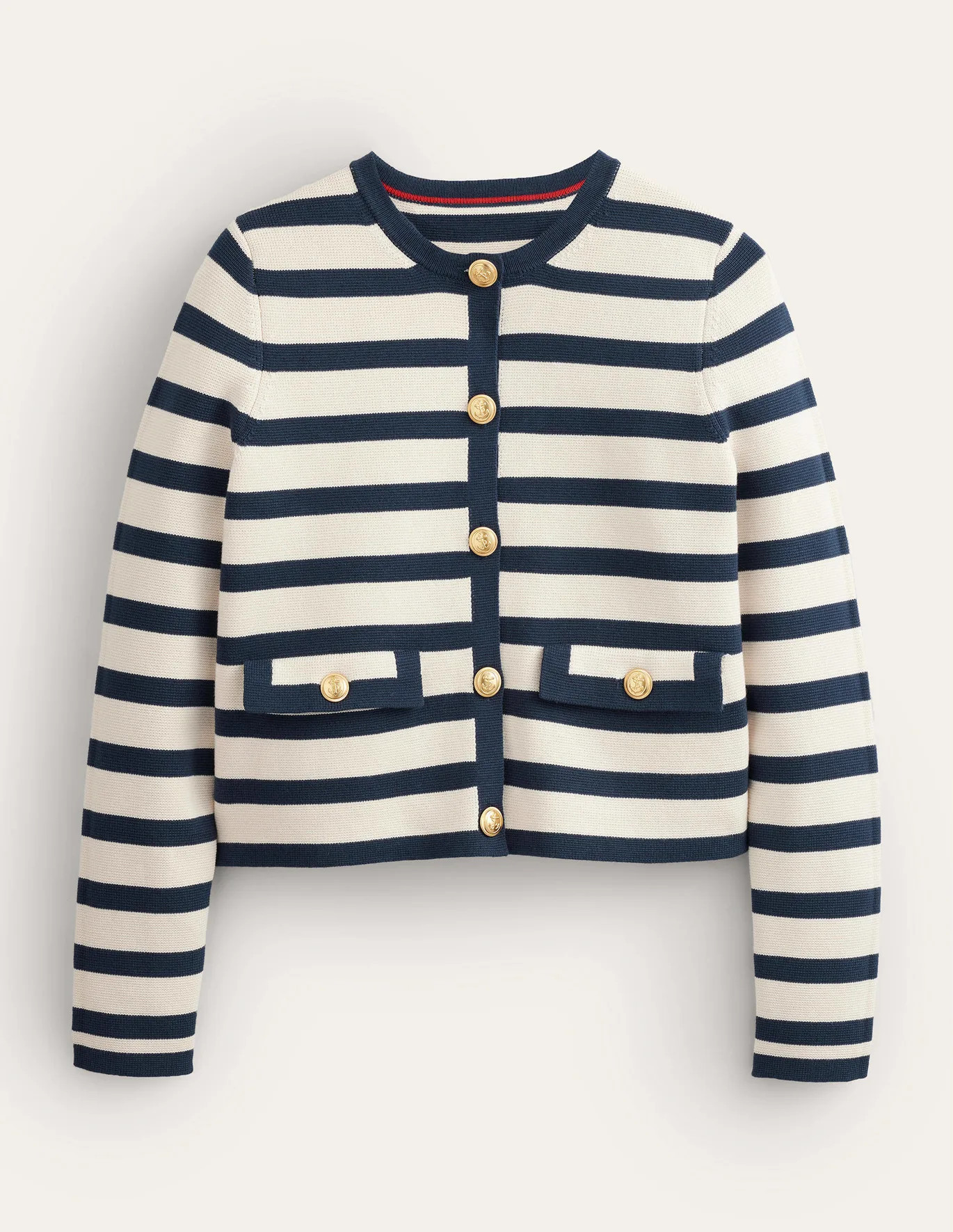 Striped Cotton Knitted Jacket | Boden (US)