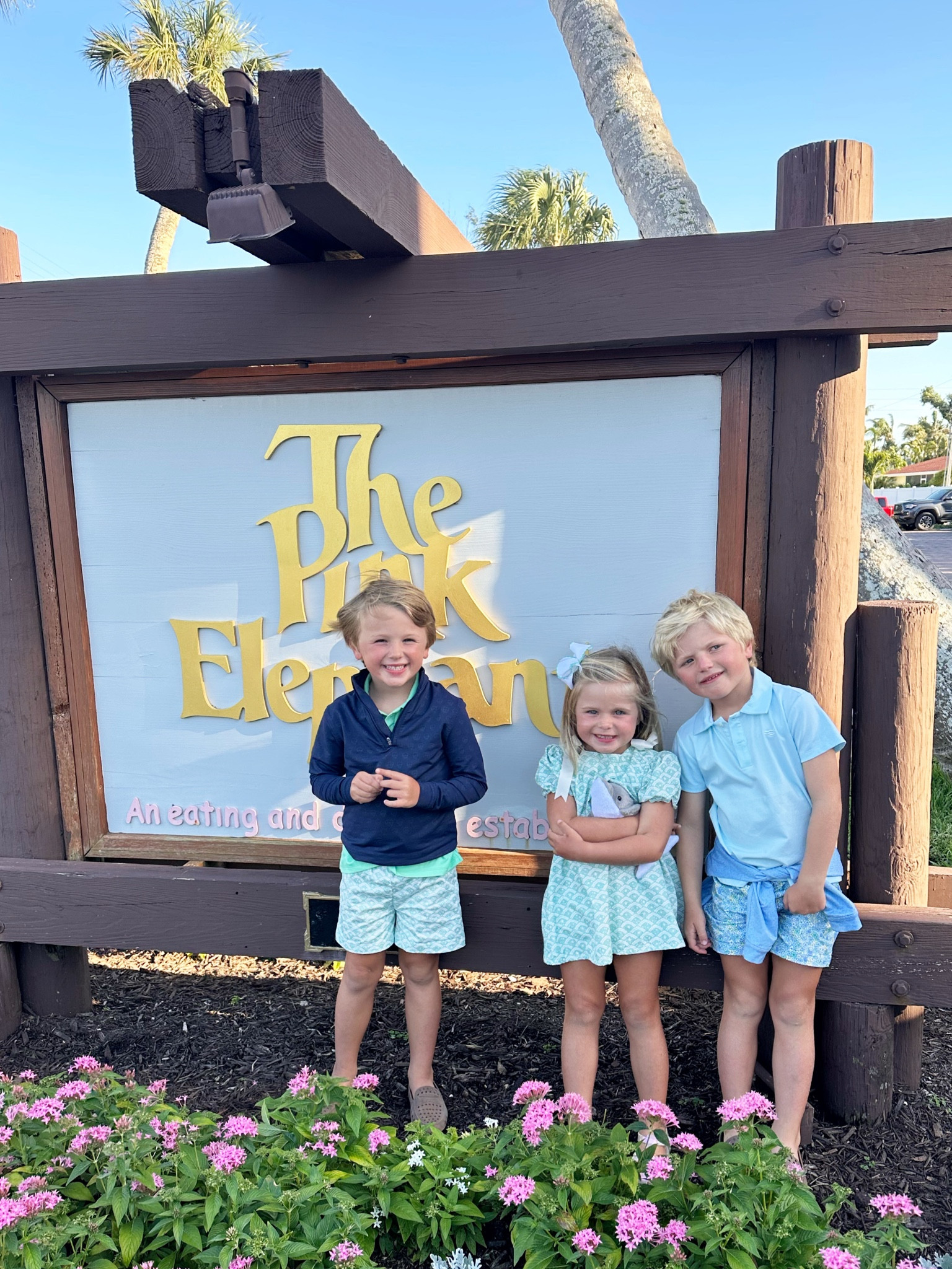 Pink Elephant in pastels 

Sizing Info: Boys are wearing a size 6 in the polos and size 5 in the shorts. Crosby sized up in the dress to a size 5, which we paired with the matching bloomers in a size 4

#LTKunder50 #LTKunder100 #LTKfamily