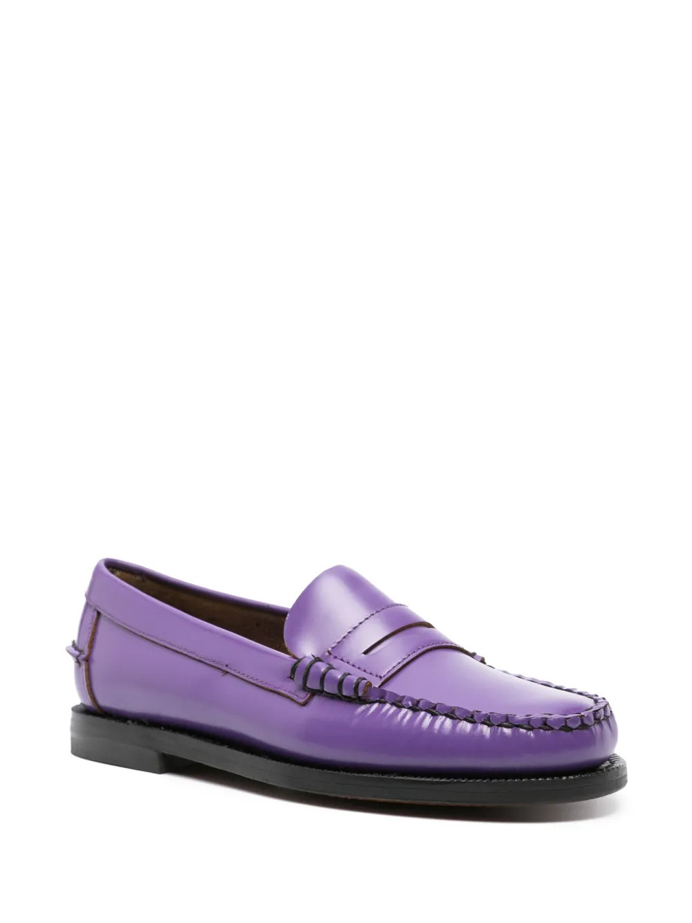 Sebago Dan Leather Loafers | Purple | FARFETCH AU | Farfetch Global