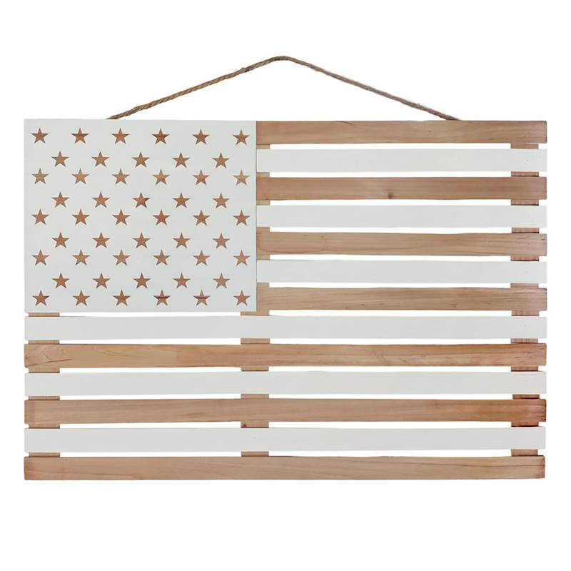 Wooden Flag Wall Décor, 36" | At Home