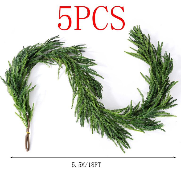 6Ft Artificial Pine Christmas Garland Winter Greenery Garland for Holiday Season Mantel Fireplace... | Walmart (US)
