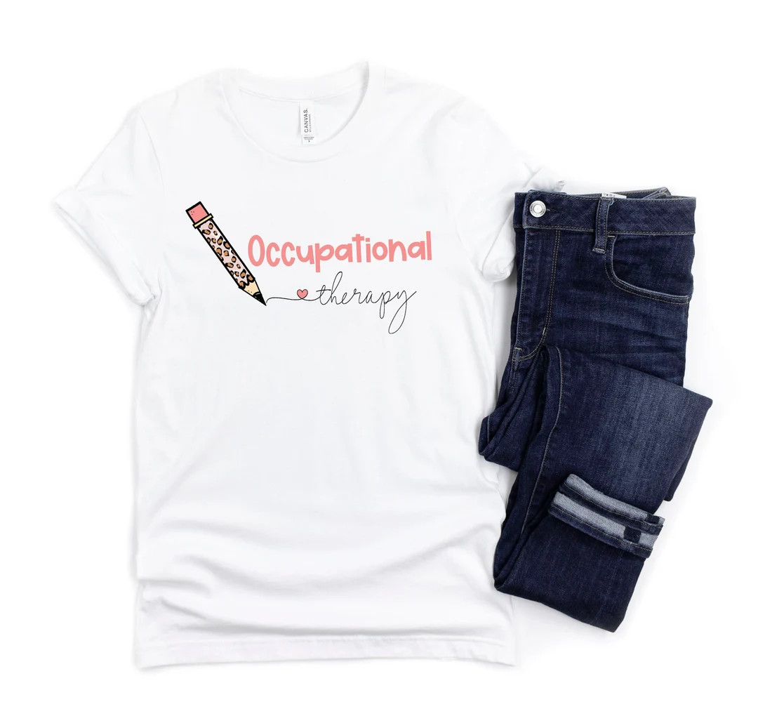 Cute Occupational Therapy Shirt School Based Occupational - Etsy | Etsy (US)