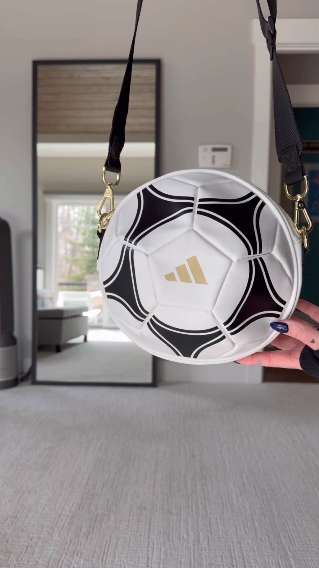 MUST HAVE FOR SOCCER MOMS
Sideline style for gameday weekends and tournaments at the soccer fields 
Trendy soccer ball bag purse from adidas 
FIFA World Cup outfit inspo 