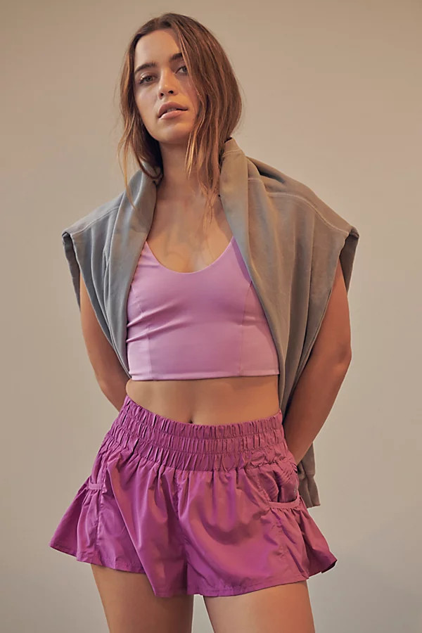Get Your Flirt On Shorts by FP Movement at Free People, Lilac Luster, L | Free People (Global - UK&FR Excluded)