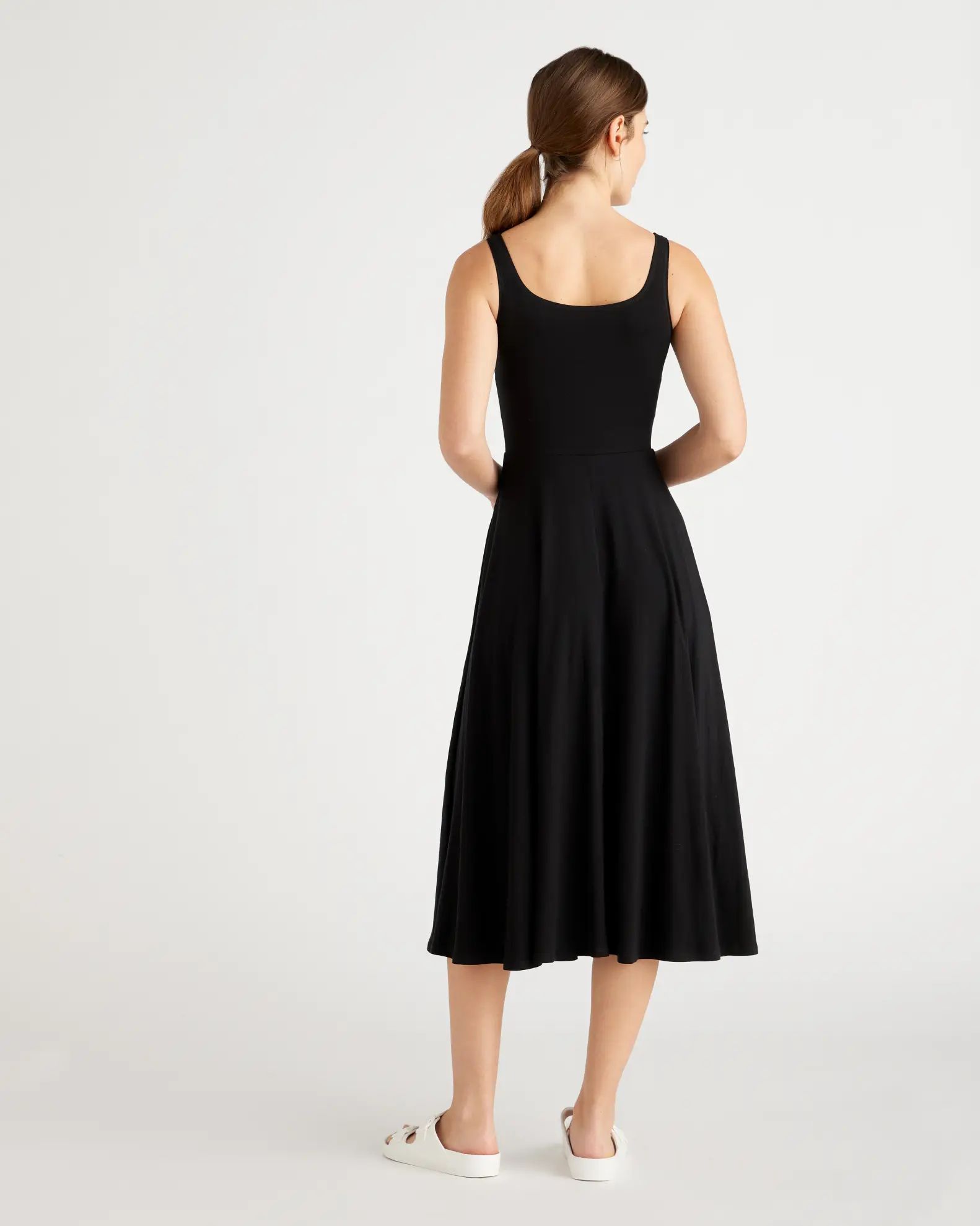 Tencel Jersey Fit & Flare Dress | Quince