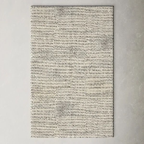 Owen Handmade Hand-Loomed Jute/Sisal Area Rug in White/Black | Wayfair North America