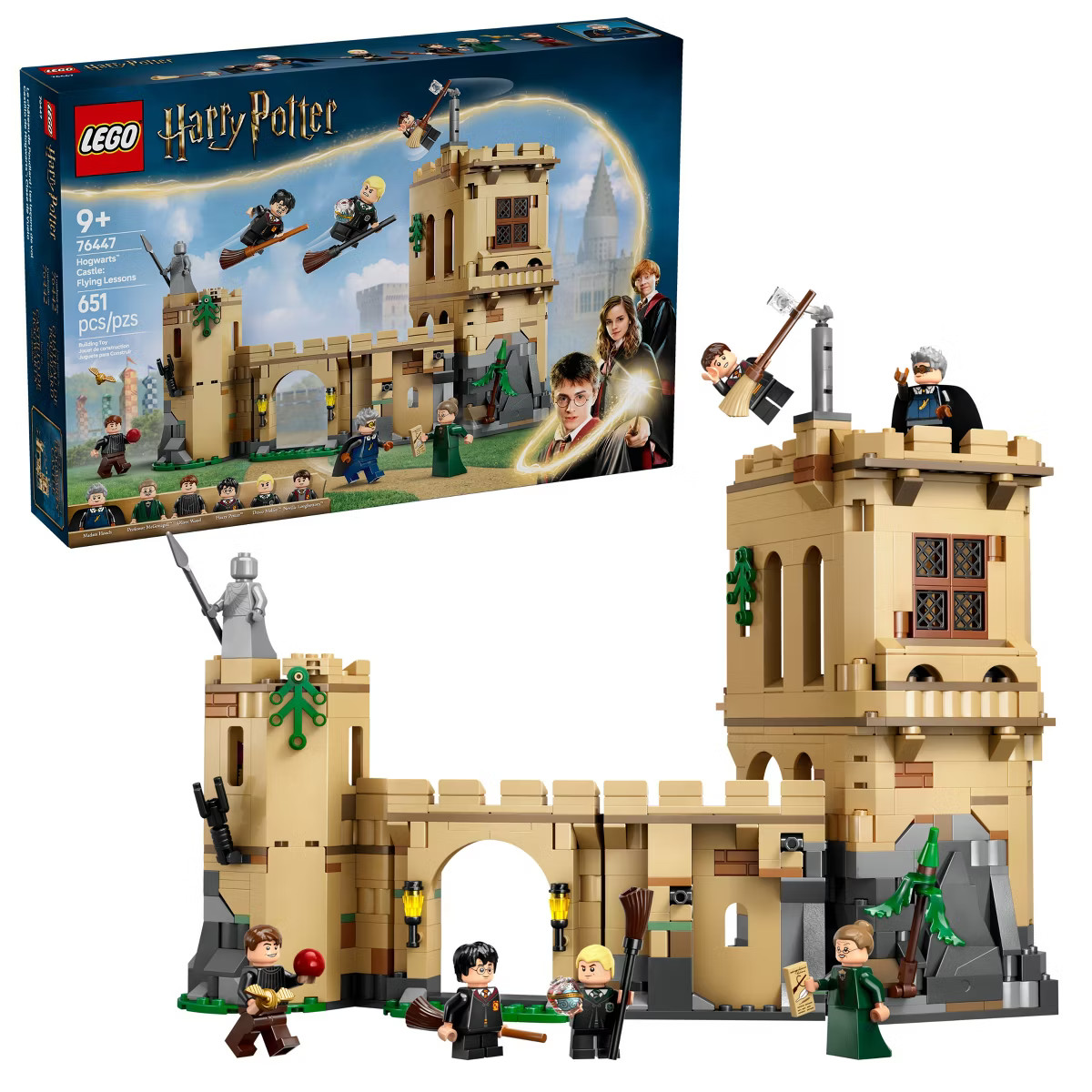 LEGO Harry Potter Hogwarts Castle Flying Lessons, Wizard Building Toy 76447 | Target