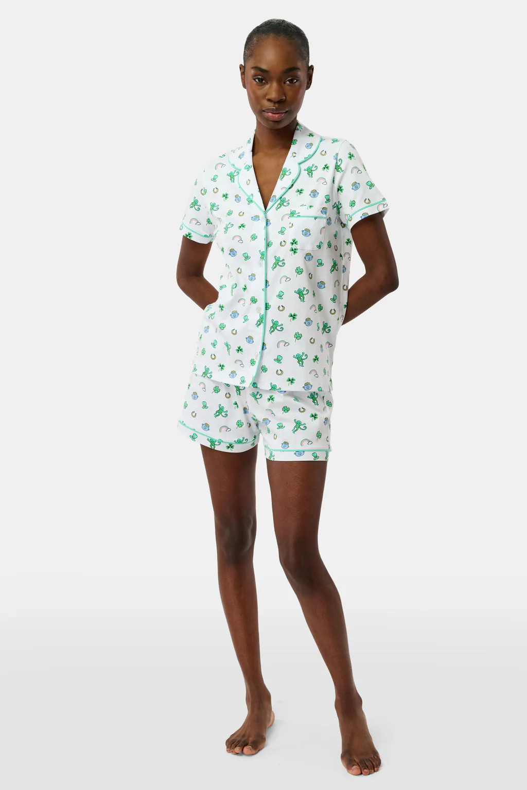 Luck O' the Monkey Polo Pajamas | Roller Rabbit