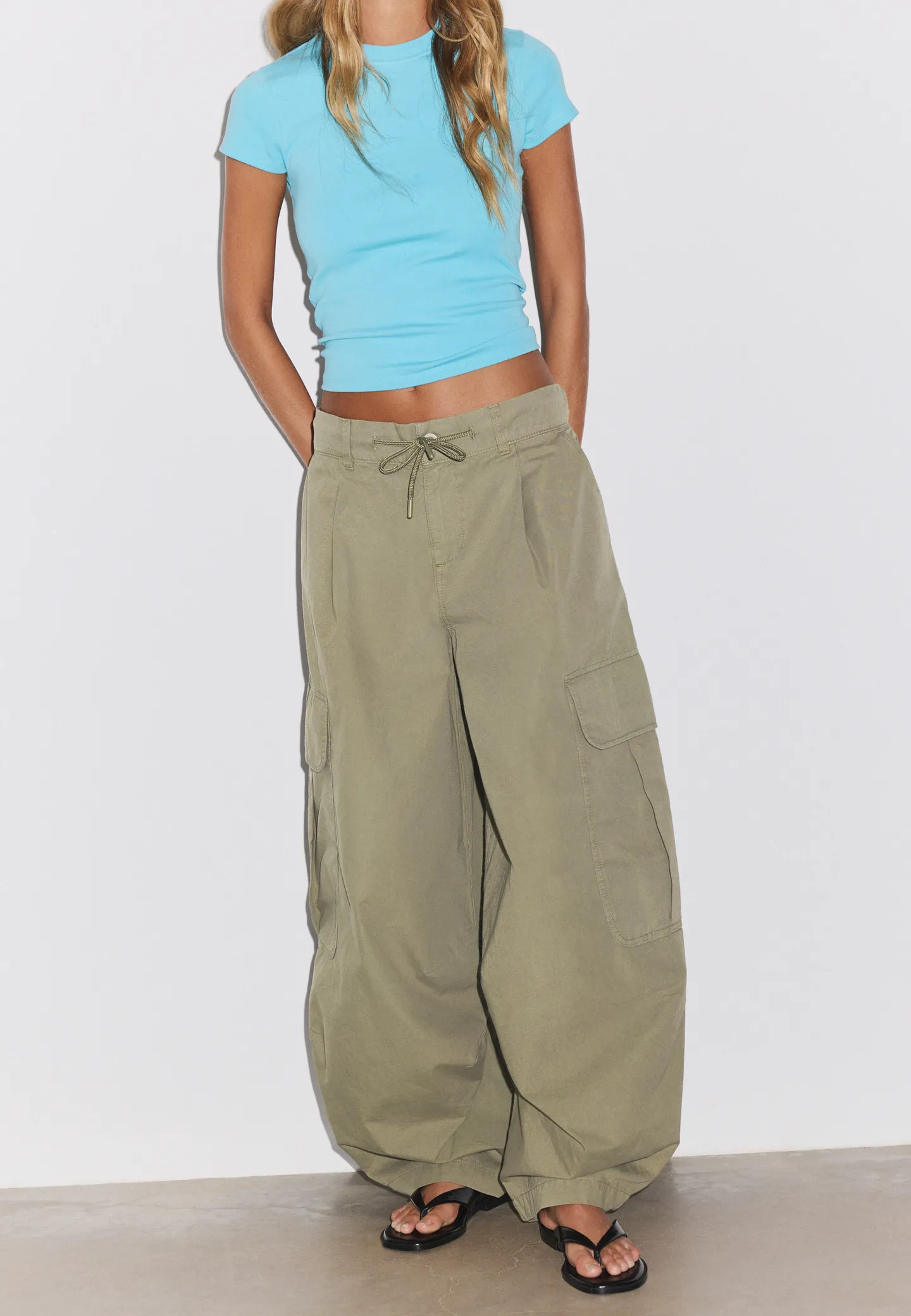 Poplin cargo trousers | Stradivarius (UK)