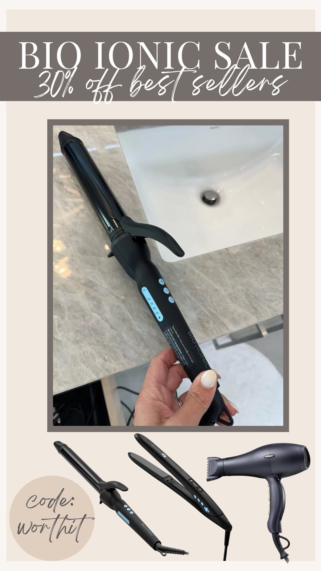 30% off Bio Ionic best sellers with code: worthit

#LTKSaleAlert #LTKBeauty