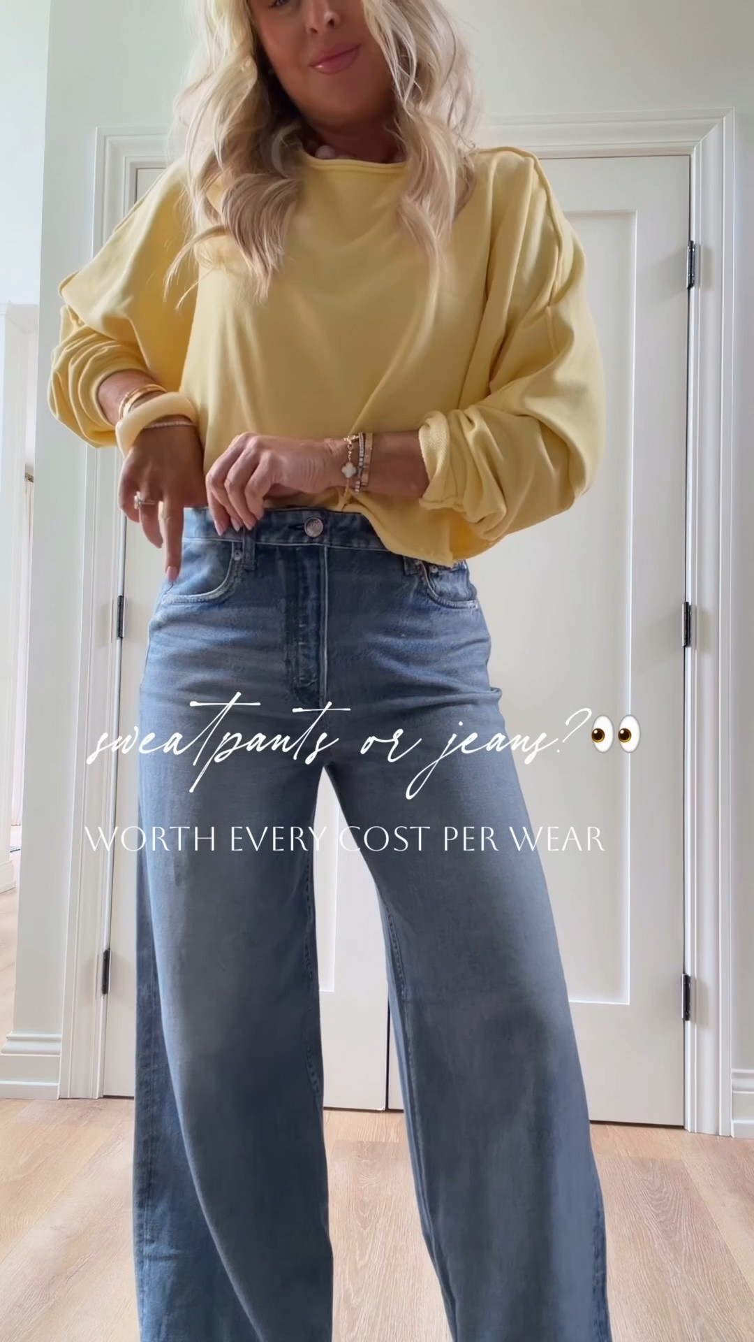 Rag & Bone knit denim 🤍!Not all styles are the same—this is the only fit I love
So soft, looks like real denim, worth every cost per wear!! Wearing true to size
Matching jacket is a must🔥✔️

#LTKootd #LTKgrwm