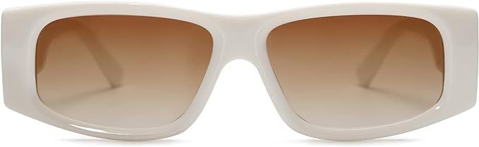 SOJOS Trendy Y2K Polarized Sunglasses for Women Men Luxury Designer Rectangle Sunnies SJ2228 | Amazon (US)
