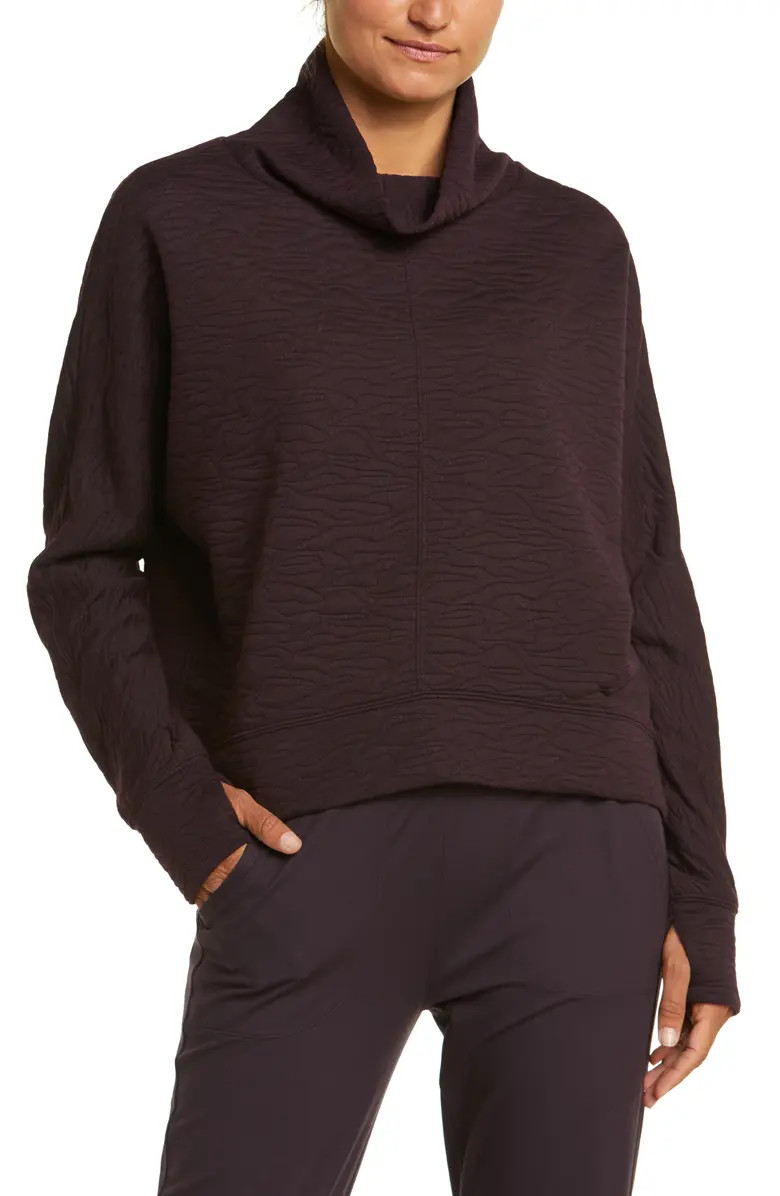Carey Jacquard Knit Funnel Neck Pullover | Nordstrom