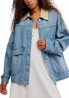 Free People Women's We The Free Lemon Denim Jacket | Belk