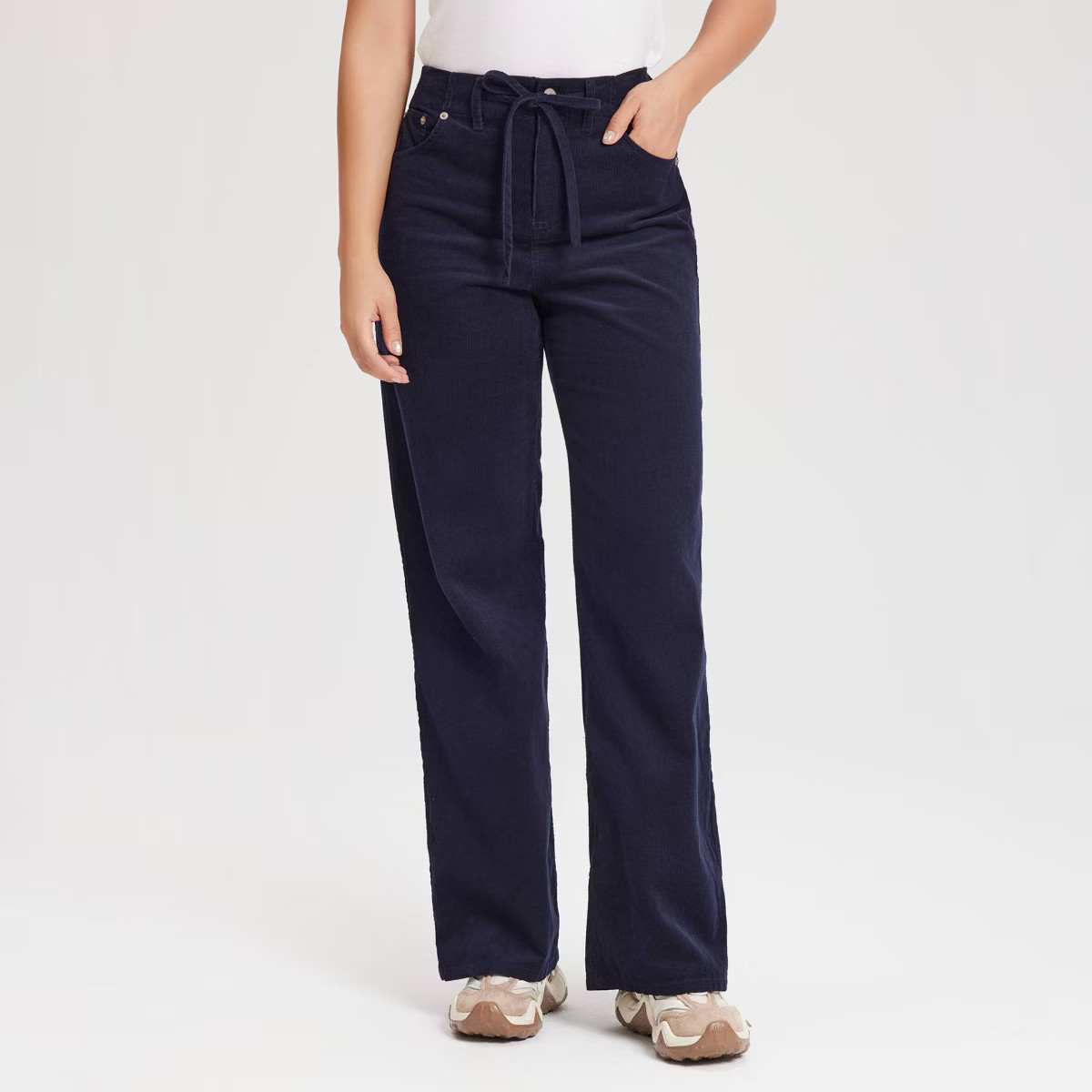 Women's Mid-Rise Straight Leg Corduroy Pull-On Pants - Universal Thread™ | Target