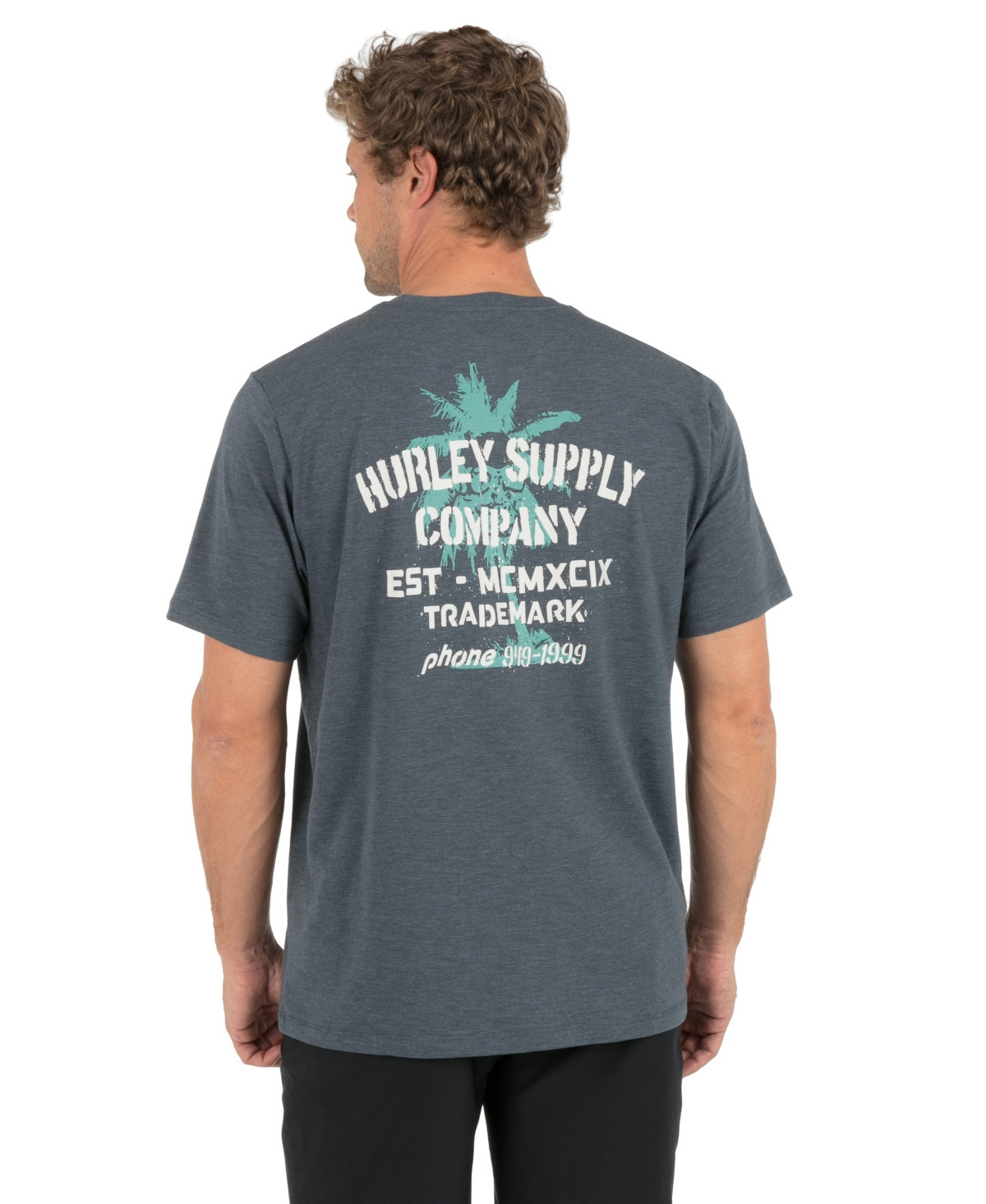 Hurley Men's Shape Shack Slub Short-Sleeve T-Shirt - Destroyer | Macy's
