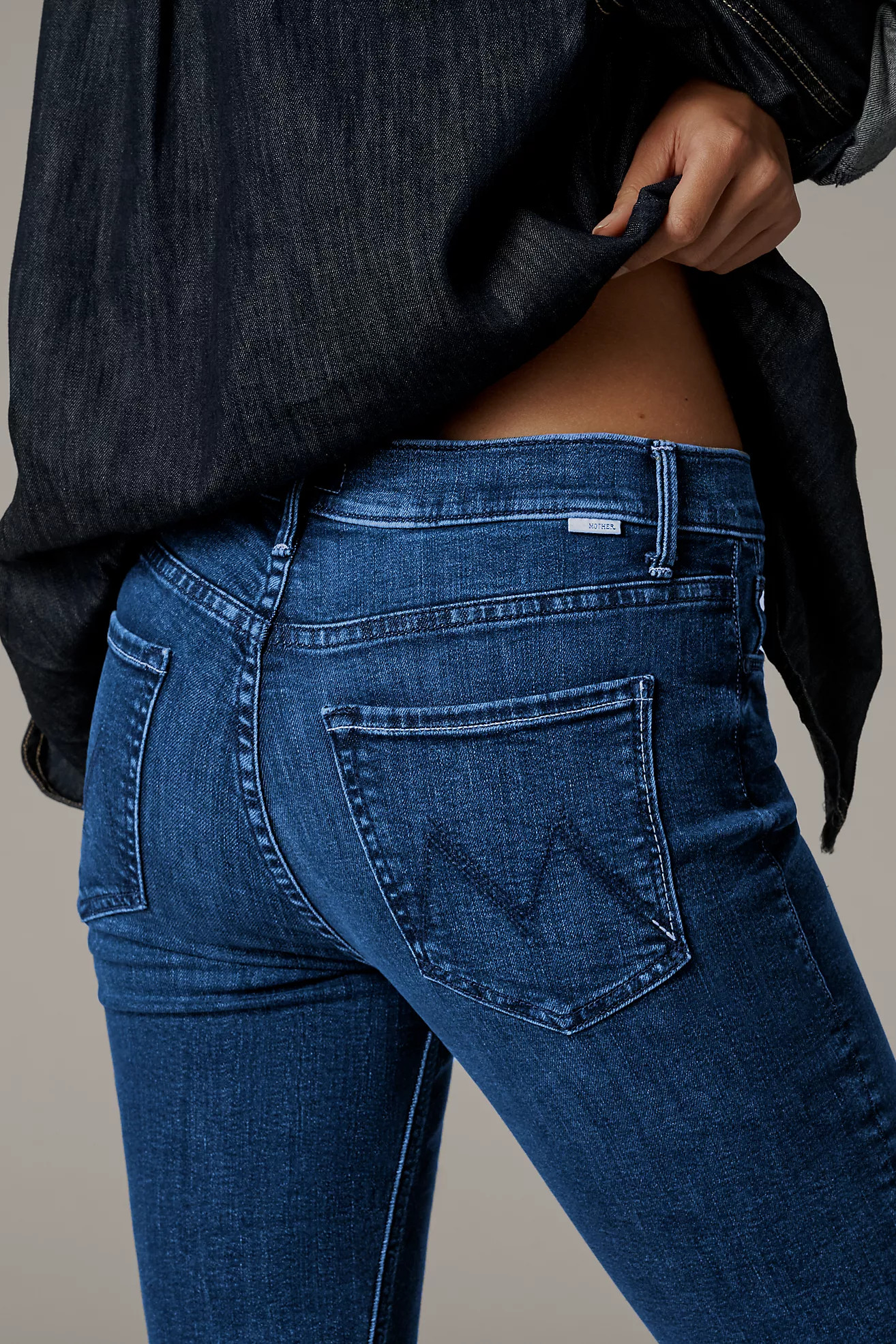 MOTHER The Dazzler Mid-Rise Ankle Straight-Leg Jeans | Anthropologie (US)