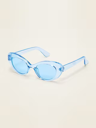 Clear-Blue Cat-Eye Sunglasses for Girls | Old Navy (US)