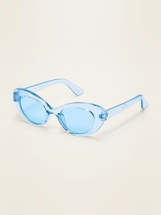Clear-Blue Cat-Eye Sunglasses for Girls | Old Navy (US)
