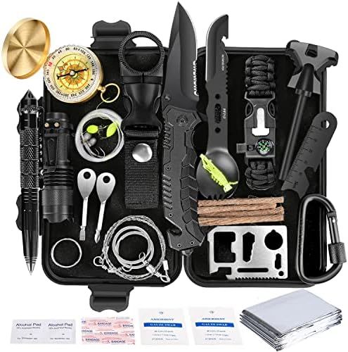 Survival Kit 35 in 1, First Aid Kit, Survival Gear, Survival Tool Gifts for Men Boyfriend Him Hus... | Amazon (US)